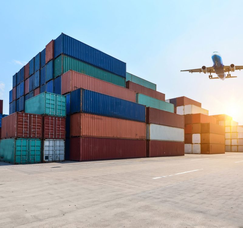 Industrial port and container yard